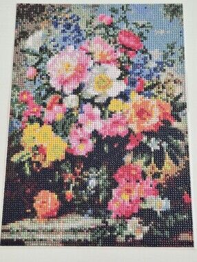 3 For $15 Completed Diamond Art Floral Finished Wall Painting Flowers Bright